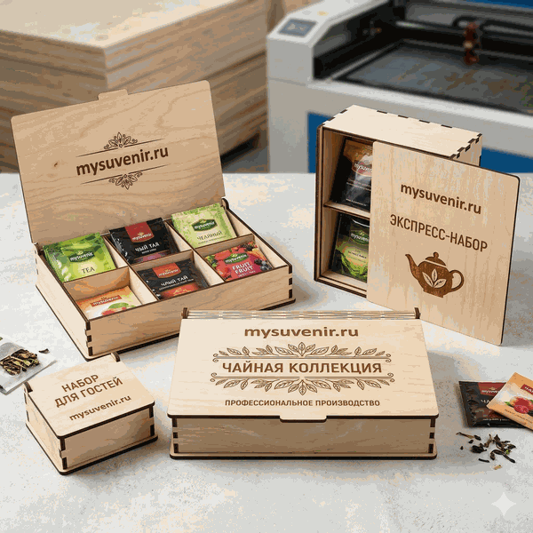 Деревянные коробки для чая