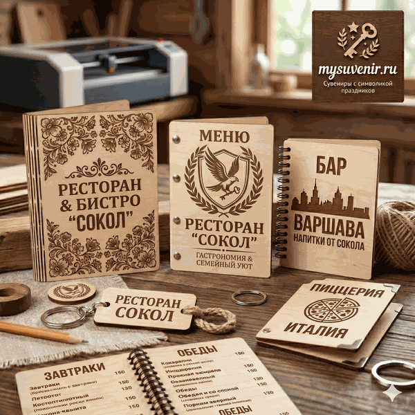 Деревянные обложки для меню