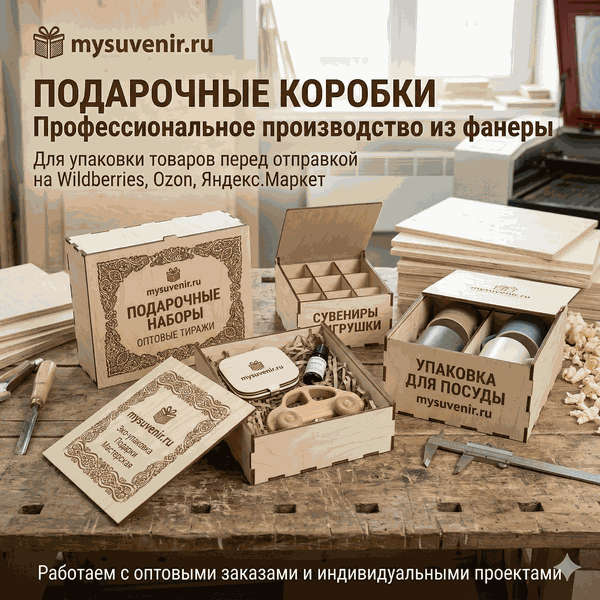 Деревянные подарочные коробки