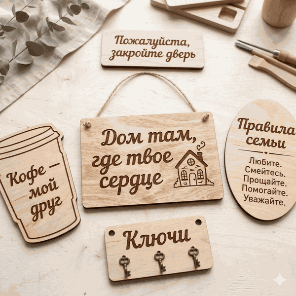 Деревянные таблички