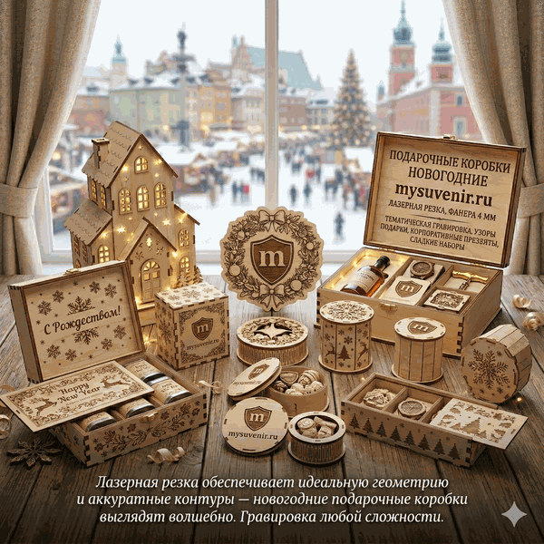 Новогодние подарки из дерева