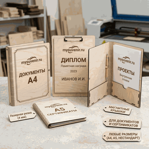 Планшеты и папки с зажимом